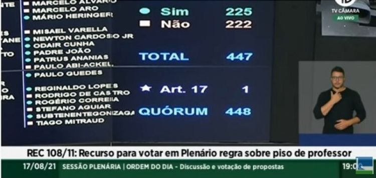 Imagem: TV Câmara