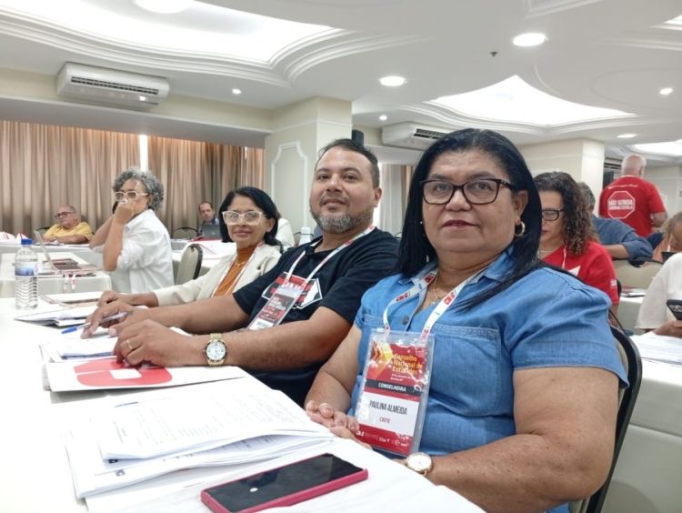 Delegação do Piauí no encontro dos trabalhadores em educação de todo o Brasil promovido pela CNTE   